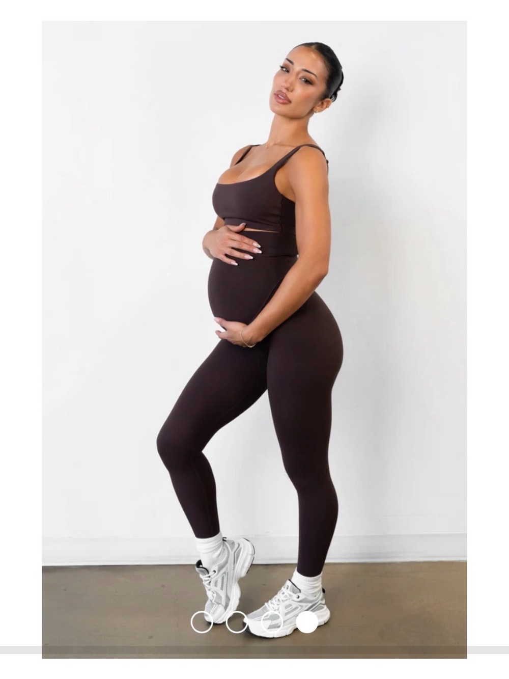 Vitality maternity leggings - Espresso
